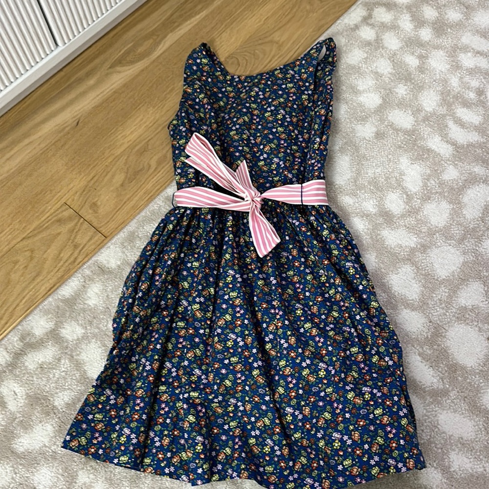 Polo Ralph Lauren Girls' Floral Cotton Poplin Dress - Little Kid